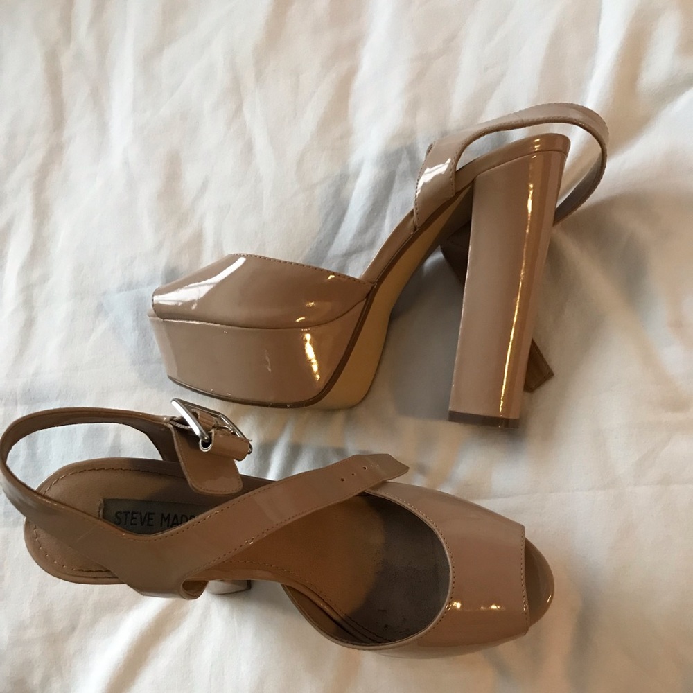 Steve Madden Platform Nude High Heels